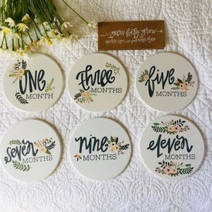 Baby Monthly floral signs